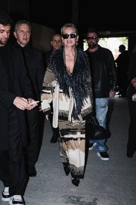 Milan, Milan Women s Fashion Week: Fall Winter 2025 - Women s Fashion, Fall Winter 2025 - Antonio Marras Show - Front Row Guests. In the photo: Sharon Stone (American Actress)  Copyright: xAlessandroxBremecx xipa-agency.netx xx IPA_Agency_IPA54625474