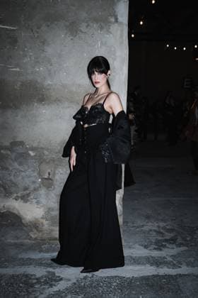 Milan, Milan Women s Fashion Week: Fall Winter 2025 - Women s Fashion, Fall Winter 2025 - Antonio Marras Show - Front Row Guests. In the photo: Ginevra Ferro (Influencer)  Copyright: xAlessandroxBremecx xipa-agency.netx xx IPA_Agency_IPA54627035