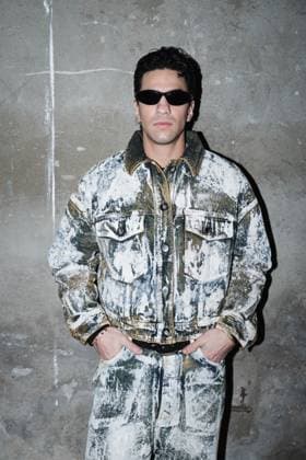 Milan, Milan Women s Fashion Week: Fall Winter 2025 - Women s Fashion, Fall Winter 2025 - Antonio Marras Show - Front Row Guests. In the photo: Tedua (Rapper)  Copyright: xAlessandroxBremecx xipa-agency.netx xx IPA_Agency_IPA54627037
