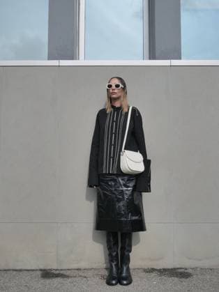 Milan, Milan Women s Fashion Week: Fall Winter 2025- Women s Fashion, Fall Winter 2025.- Jil Sander fashion show - arrivals - In the photo: Candela Pelizza  Copyright: xLucaxPontix xipa-agency.netx xx IPA_Agency_IPA54628016