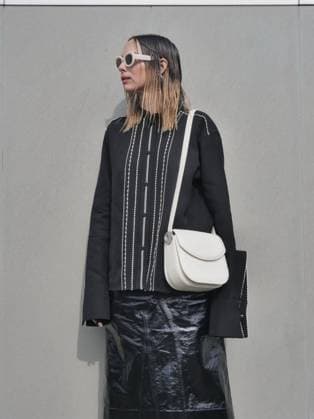 Milan, Milan Women s Fashion Week: Fall Winter 2025- Women s Fashion, Fall Winter 2025.- Jil Sander fashion show - arrivals - In the photo: Candela Pelizza  Copyright: xLucaxPontix xipa-agency.netx xx IPA_Agency_IPA54628024