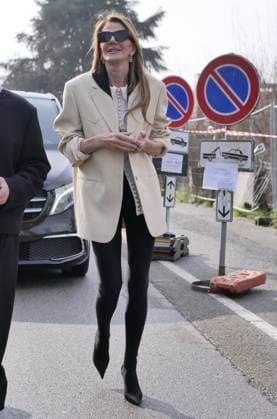 Milan, Milan Women s Fashion Week: Fall Winter 2025- Women s Fashion, Fall Winter 2025.- Jil Sander fashion show - arrivals - In the photo: Anna Dello Russo  Copyright: xLucaxPontix xipa-agency.netx xx IPA_Agency_IPA54628061