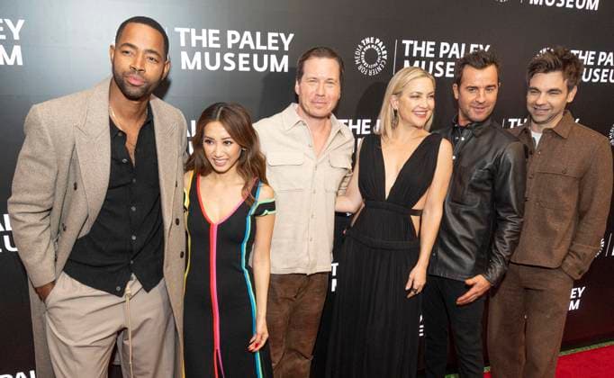 February 26, 2025, New York, New York, USA: Jay Ellis, Brenda Song, Scott MacArthur, Kate Hudson, Justin Theroux, Drew Tarver attend NetflixÃ¢â‚¬â ¢s Running Point: Exclusive Screening and Discussion at Paley Center in New York on February 26, 2025 New York USA - ZUMAr339 20250226_znp_r339_049 Copyright: xLevxRadinx