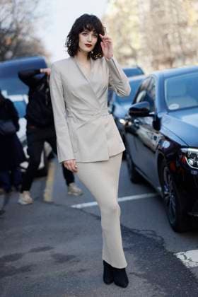 MFW - Max Mara Arrivals Greta Ferro is arriving to the Max Mara’s fashion show during the Milan Fashion Week - Womenswear Fall Winter 2025 2026 on February 27, 2025 in Milan, Italy. Photo by Marco Piovanotto ABACAPRESS.COM Milan Italy  Copyright: xPiovanottoxMarco ABACAx