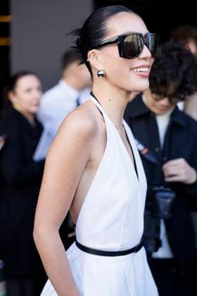 MFW - Max Mara Arrivals Molly Chiang is arriving to the Max Mara’s fashion show during the Milan Fashion Week - Womenswear Fall Winter 2025 2026 on February 27, 2025 in Milan, Italy. Photo by Marco Piovanotto ABACAPRESS.COM Milan Italy  Copyright: xPiovanottoxMarco ABACAx