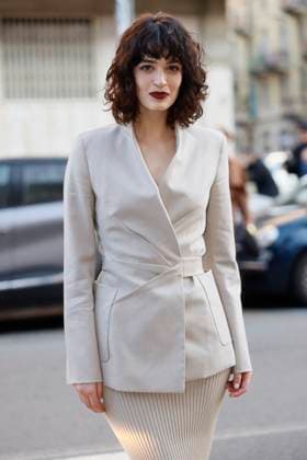 MFW - Max Mara Arrivals Greta Ferro is arriving to the Max Mara’s fashion show during the Milan Fashion Week - Womenswear Fall Winter 2025 2026 on February 27, 2025 in Milan, Italy. Photo by Marco Piovanotto ABACAPRESS.COM Milan Italy  Copyright: xPiovanottoxMarco ABACAx