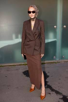 MFW - Max Mara Arrivals Tina Leung is arriving to the Max Mara’s fashion show during the Milan Fashion Week - Womenswear Fall Winter 2025 2026 on February 27, 2025 in Milan, Italy. Photo by Marco Piovanotto ABACAPRESS.COM Milan Italy  Copyright: xPiovanottoxMarco ABACAx