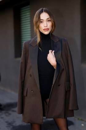 MFW - Max Mara Arrivals Sophia Culpo is arriving to the Max Mara’s fashion show during the Milan Fashion Week - Womenswear Fall Winter 2025 2026 on February 27, 2025 in Milan, Italy. Photo by Marco Piovanotto ABACAPRESS.COM Milan Italy  Copyright: xPiovanottoxMarco ABACAx