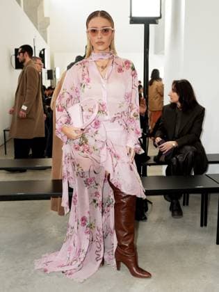 Milan, Milan Women s Fashion Week: Fall Winter 2025 - Blumarine fashion show - front row - In the photo: Maria Braz  Copyright: xRiccardoxGiordanox xipa-agency.netx xRiccardoxGiordanox IPA_Agency_IPA54642716