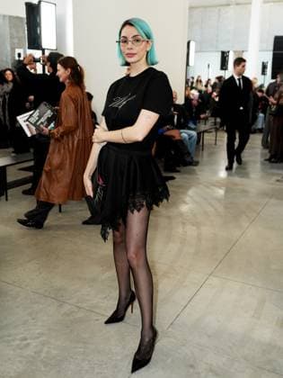 Milan, Milan Women s Fashion Week: Fall Winter 2025 - Blumarine fashion show - front row - Pictured: Rose Villain  Copyright: xRiccardoxGiordanox xipa-agency.netx xRiccardoxGiordanox IPA_Agency_IPA54642727