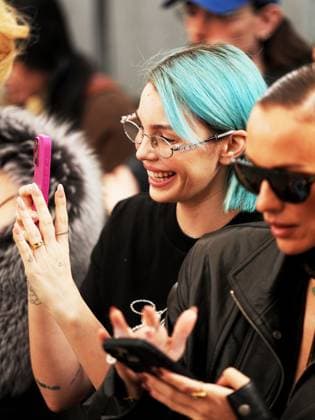Milan, Milan Women s Fashion Week: Fall Winter 2025 - Blumarine fashion show - front row - Pictured: Rose Villain,  Copyright: xRiccardoxGiordanox xipa-agency.netx xRiccardoxGiordanox IPA_Agency_IPA54642751