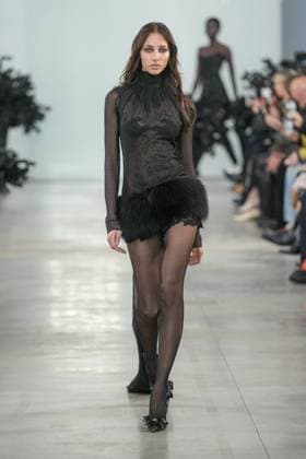 Milan, Milan Women s Fashion Week: Fall Winter 2025 26 - Women s Fashion, Fall Winter 2025 26 - Blumarine fashion show - catwalk in the photo: Model  Copyright: xRiccardoxGIordanox xipa-agency.netx xRiccardoxGIordanox IPA_Agency_IPA54644442