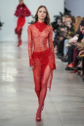 Milan, Milan Women s Fashion Week: Fall Winter 2025 26 - Women s Fashion, Fall Winter 2025 26 - Blumarine fashion show - catwalk in the photo: Model  Copyright: xRiccardoxGIordanox xipa-agency.netx xRiccardoxGIordanox IPA_Agency_IPA54644640