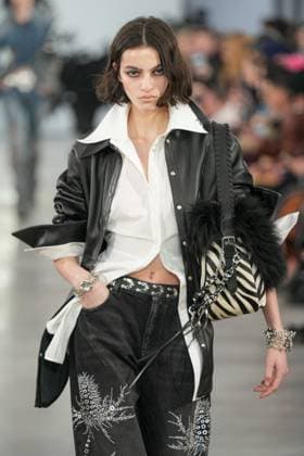 Milan, Milan Women s Fashion Week: Fall Winter 2025 26 - Women s Fashion, Fall Winter 2025 26 - Blumarine fashion show - catwalk in the photo: Model  Copyright: xRiccardoxGIordanox xipa-agency.netx xRiccardoxGIordanox IPA_Agency_IPA54644692