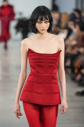 Milan, Milan Women s Fashion Week: Fall Winter 2025 26 - Women s Fashion, Fall Winter 2025 26 - Blumarine fashion show - catwalk in the photo: Steinberg  Copyright: xRiccardoxGIordanox xipa-agency.netx xRiccardoxGIordanox IPA_Agency_IPA54644815