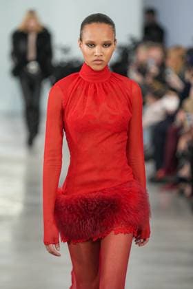Milan, Milan Women s Fashion Week: Fall Winter 2025 26 - Women s Fashion, Fall Winter 2025 26 - Blumarine fashion show - catwalk in the photo: Model  Copyright: xRiccardoxGIordanox xipa-agency.netx xRiccardoxGIordanox IPA_Agency_IPA54644870
