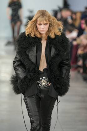 Milan, Milan Women s Fashion Week: Fall Winter 2025 26 - Women s Fashion, Fall Winter 2025 26 - Blumarine fashion show - catwalk in the photo: Model  Copyright: xRiccardoxGIordanox xipa-agency.netx xRiccardoxGIordanox IPA_Agency_IPA54644898