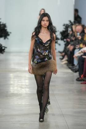 Milan, Milan Women s Fashion Week: Fall Winter 2025 26 - Women s Fashion, Fall Winter 2025 26 - Blumarine fashion show - catwalk in the photo: Model  Copyright: xRiccardoxGIordanox xipa-agency.netx xRiccardoxGIordanox IPA_Agency_IPA54644923