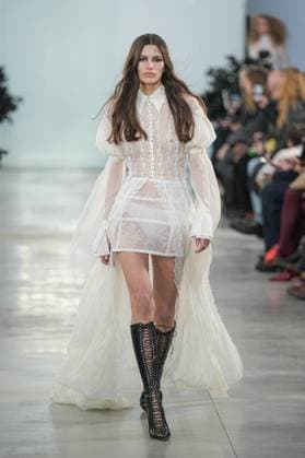 Milan, Milan Women s Fashion Week: Fall Winter 2025 26 - Women s Fashion, Fall Winter 2025 26 - Blumarine fashion show - catwalk in the photo: Model  Copyright: xRiccardoxGIordanox xipa-agency.netx xRiccardoxGIordanox IPA_Agency_IPA54645048