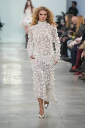 Milan, Milan Women s Fashion Week: Fall Winter 2025 26 - Women s Fashion, Fall Winter 2025 26 - Blumarine fashion show - catwalk in the photo: Model  Copyright: xRiccardoxGIordanox xipa-agency.netx xRiccardoxGIordanox IPA_Agency_IPA54645058
