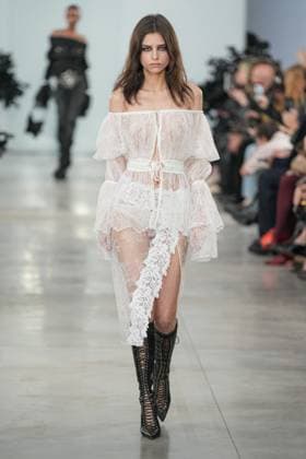 Milan, Milan Women s Fashion Week: Fall Winter 2025 26 - Women s Fashion, Fall Winter 2025 26 - Blumarine fashion show - catwalk in the photo: Model  Copyright: xRiccardoxGIordanox xipa-agency.netx xRiccardoxGIordanox IPA_Agency_IPA54644742