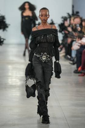 Milan, Milan Women s Fashion Week: Fall Winter 2025 26 - Women s Fashion, Fall Winter 2025 26 - Blumarine fashion show - catwalk in the photo: Model  Copyright: xRiccardoxGIordanox xipa-agency.netx xRiccardoxGIordanox IPA_Agency_IPA54644764