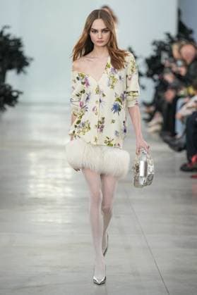 Milan, Milan Women s Fashion Week: Fall Winter 2025 26 - Women s Fashion, Fall Winter 2025 26 - Blumarine fashion show - catwalk in the photo: Model  Copyright: xRiccardoxGIordanox xipa-agency.netx xRiccardoxGIordanox IPA_Agency_IPA54644964