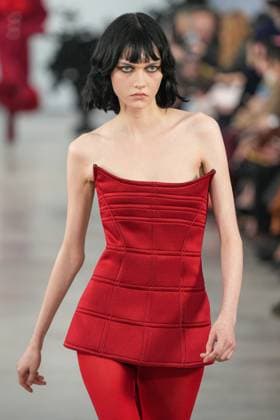 Milan, Italy: Milan, Milan Women s Fashion Week: Fall Winter 2025 26 - Women s Fashion, Fall Winter 2025 26 - Blumarine fashion show - catwalk in the photo: Steinberg Milan Italy  - ZUMAp169 20250227_zea_p169_430 Copyright: xRiccardoxGIordanox