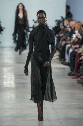Milan, Italy: Milan, Milan Women s Fashion Week: Fall Winter 2025 26 - Women s Fashion, Fall Winter 2025 26 - Blumarine fashion show - catwalk in the photo: Model Milan Italy  - ZUMAp169 20250227_zea_p169_451 Copyright: xRiccardoxGIordanox