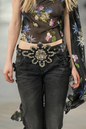 Milan, Italy: Milan, Milan Women s Fashion Week: Fall Winter 2025 26 - Women s Fashion, Fall Winter 2025 26 - Blumarine fashion show - catwalk in the photo: Model Milan Italy  - ZUMAp169 20250227_zea_p169_452 Copyright: xRiccardoxGIordanox