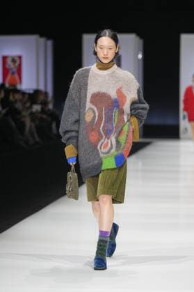Milan, Italy: Milan, Milan Women s Fashion Week: Fall Winter 2025 26 - Women s Fashion, Fall Winter 2025 26 - Anteprima fashion show - catwalk in the photo: Model Milan Italy  - ZUMAp169 20250227_zea_p169_518 Copyright: xRiccardoxGIordanox