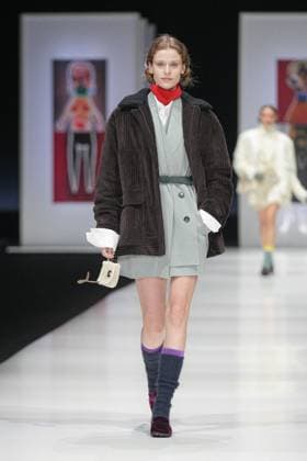 Milan, Milan Women s Fashion Week: Fall Winter 2025 26 - Preview Show - catwalk Milan, Milan Women s Fashion Week: Fall Winter 2025 26 - Women s Fashion, Fall Winter 2025 26 - Anteprima fashion show - catwalk in the photo: Model MILAN Italy  Copyright: xIPA ABACAx