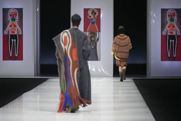 Milan, Milan Women s Fashion Week: Fall Winter 2025 26 - Preview Show - catwalk Milan, Milan Women s Fashion Week: Fall Winter 2025 26 - Women s Fashion, Fall Winter 2025 26 - Anteprima fashion show - catwalk in the photo: Model MILAN Italy  Copyright: xIPA ABACAx