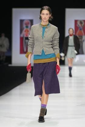 Milan, Italy: Milan, Milan Women s Fashion Week: Fall Winter 2025 26 - Women s Fashion, Fall Winter 2025 26 - Anteprima fashion show - catwalk in the photo: Model Milan Italy  - ZUMAp169 20250227_zea_p169_534 Copyright: xRiccardoxGIordanox