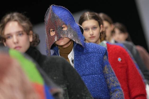 Milan, Italy: Milan, Milan Women s Fashion Week: Fall Winter 2025 26 - Women s Fashion, Fall Winter 2025 26 - Anteprima fashion show - catwalk in the photo: Model Milan Italy  - ZUMAp169 20250227_zea_p169_596 Copyright: xRiccardoxGIordanox