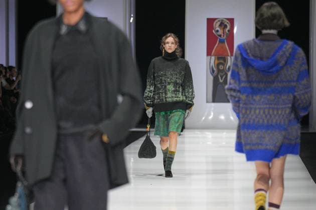 Milan, Milan Women s Fashion Week: Fall Winter 2025 26 - Women s Fashion, Fall Winter 2025 26 - Anteprima fashion show - catwalk in the photo: Model  Copyright: xRiccardoxGIordanox xipa-agency.netx xRiccardoxGIordanox IPA_Agency_IPA54646478