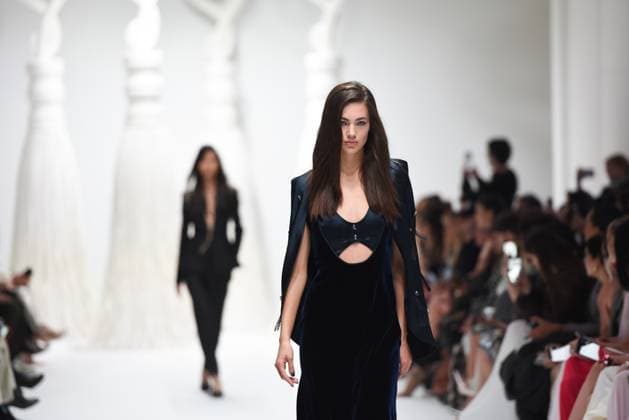 February 27, 2025, Milan, Italy: Models walks the runway at the Genny Fashion Show during Milan Fashion Week Milan Italy - ZUMAs232 20250227_zip_s232_010 Copyright: xErvinxShulkux
