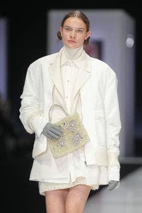 Milan, Italy: Milan, Milan Women s Fashion Week: Fall Winter 2025 26 - Women s Fashion, Fall Winter 2025 26 - Anteprima fashion show - catwalk in the photo: Model Milan Italy  - ZUMAp169 20250227_zea_p169_626 Copyright: xRiccardoxGIordanox