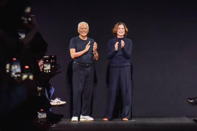 February 27, 2025, Milano: A model presents a creation by Emporio Armani at the Milan Fashion Week, in Milan, Italy, 28 February 2025. The Fall Winter 2025 2026 collections are presented until 03 March 2025. .ANSA MATTEO CORNER Milano  - ZUMAa110 20250227_zaf_a110_026 Copyright: xMatteoxCornerx xZ14x