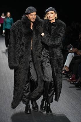 Milan, Italy: Milan, Milan Women s Fashion Week: Fall Winter 2025 - Women s Fashion, Fall Winter 2025.- Emporio Armani fashion show - guests in the photo: model Milan Italy  - ZUMAp169 20250227_zea_p169_760 Copyright: xSimonaxChiocciax