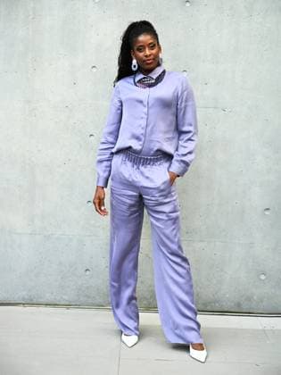 Milan, Milan Women s Fashion Week: Fall Winter 2025 26 - Emporio Armani fashion show - catwalk - In the photo: Myriam Sylla  Copyright: xSimonaxChiocciax xipa-agency.netx xSimonaxChiocciax IPA_Agency_IPA54654844