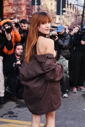 Milan, Milan Women s Fashion Week: Fall Winter 2025 - Women s Fashion, Fall Winter 2025 - Max Mara Fashion Show - Arrivals. In the photo: Ludovica Coscione (Actress)  Copyright: xAlessandroxBremecx xipa-agency.netx xx IPA_Agency_IPA54656307