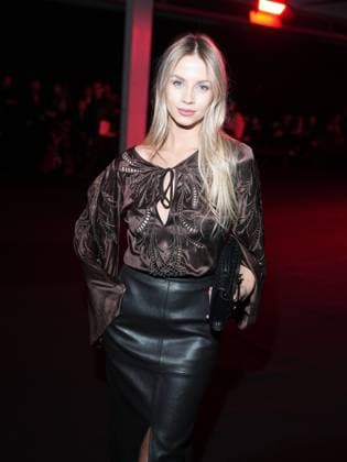 Milan, Milan Women s Fashion Week: Fall Winter 2025 26 - Roberto Cavalli fashion show - front row - In the photo: Simona Jakstaite  Copyright: xRiccardoxGiordanox xipa-agency.netx xRiccardoxGiordanox IPA_Agency_IPA54662210