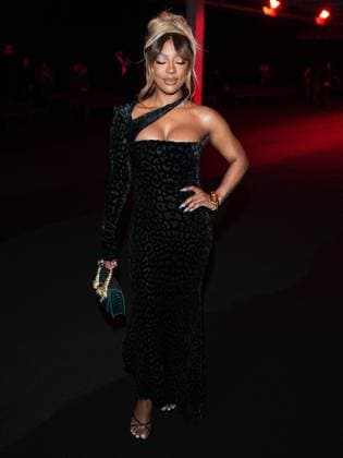 Milan, Milan Women s Fashion Week: Fall Winter 2025 26 - Roberto Cavalli Fashion Show - front row Milan, Milan Women s Fashion Week: Fall Winter 2025 26 - Roberto Cavalli fashion show - front row - In the photo: Victoria Monét Milan Italy  Copyright: xIPA ABACAx
