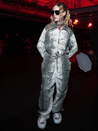 Milan, Milan Women s Fashion Week: Fall Winter 2025 26 - Roberto Cavalli Fashion Show - front row Milan, Milan Women s Fashion Week: Fall Winter 2025 26 - Roberto Cavalli fashion show - front row - In the photo: Stella Bossi Milan Italy  Copyright: xIPA ABACAx