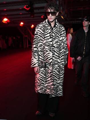 Milan, Milan Women s Fashion Week: Fall Winter 2025 26 - Roberto Cavalli Fashion Show - front row Milan, Milan Women s Fashion Week: Fall Winter 2025 26 - Roberto Cavalli fashion show - front row - In the photo: Michele Bravi Milan Italy  Copyright: xIPA ABACAx
