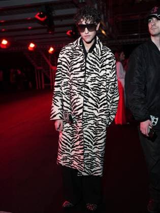 Milan, Milan Women s Fashion Week: Fall Winter 2025 26 - Roberto Cavalli Fashion Show - front row Milan, Milan Women s Fashion Week: Fall Winter 2025 26 - Roberto Cavalli fashion show - front row - In the photo: Michele Bravi Milan Italy  Copyright: xIPA ABACAx