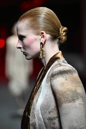 Milan, Italy: Milan, Milan Women s Fashion Week: Fall Winter 2025 - Women s Fashion, Fall Winter 2025.- Roberto Cavalli fashion show - catwalk in the photo: model Milan Italy  - ZUMAp169 20250228_zea_p169_018 Copyright: xSimonaxChiocciax