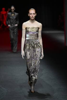 Milan, Italy: Milan, Milan Women s Fashion Week: Fall Winter 2025 - Women s Fashion, Fall Winter 2025.- Roberto Cavalli fashion show - catwalk in the photo: model Milan Italy  - ZUMAp169 20250228_zea_p169_114 Copyright: xSimonaxChiocciax