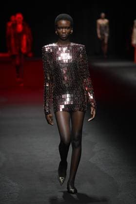 Milan, Italy: Milan, Milan Women s Fashion Week: Fall Winter 2025 - Women s Fashion, Fall Winter 2025.- Roberto Cavalli fashion show - catwalk in the photo: model Milan Italy  - ZUMAp169 20250228_zea_p169_020 Copyright: xSimonaxChiocciax